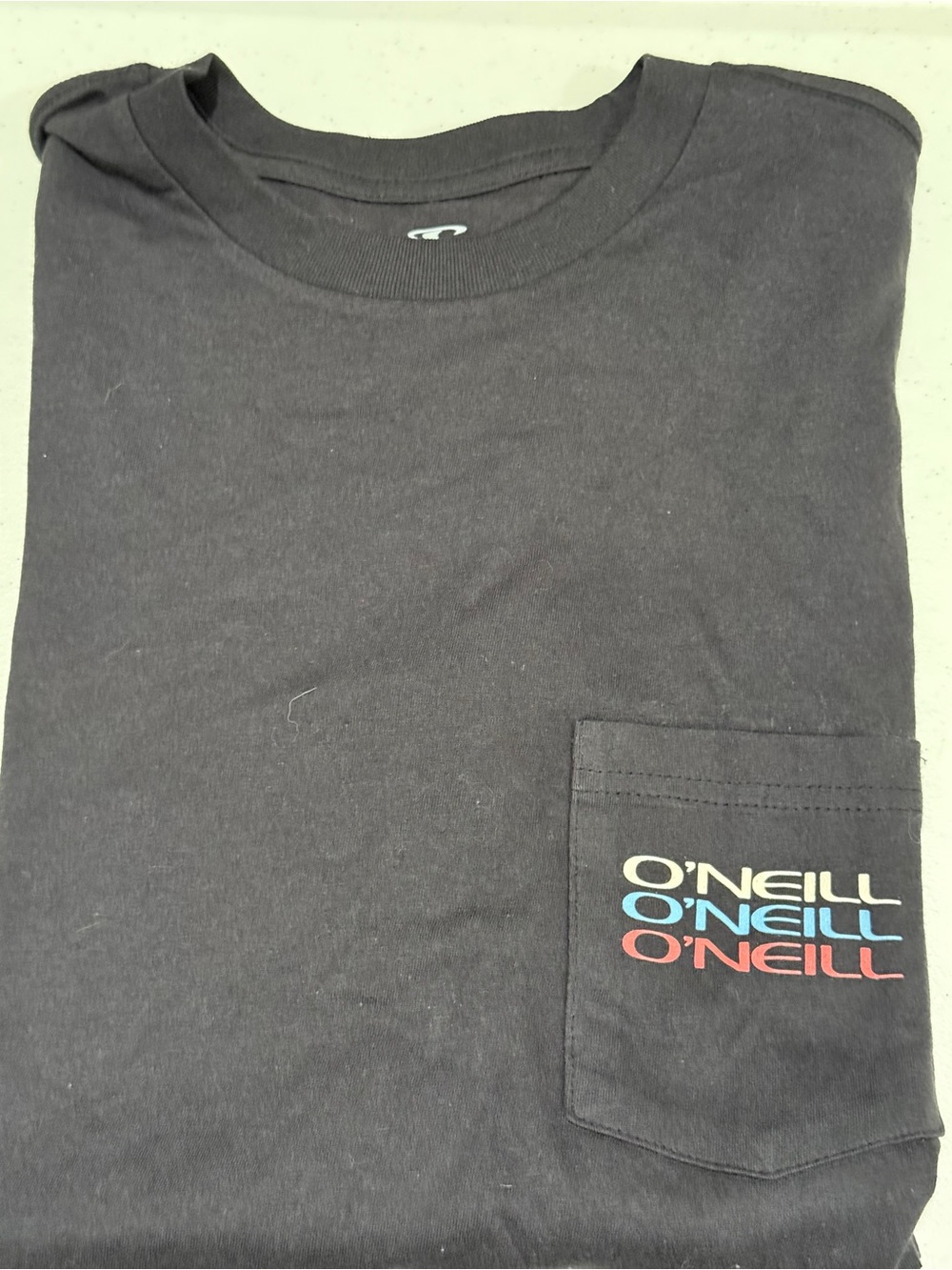 O'Neill Mens T-Shirt Black Short-Sleeve Pocket Tee New with tags